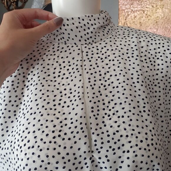 NWT Zara Ditsy Dot Midi Dress - Picture 7 of 14